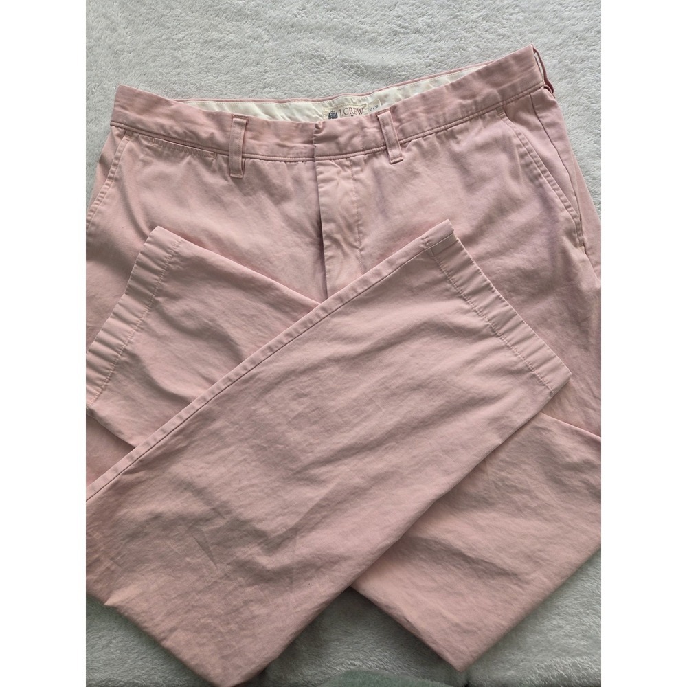 J.Crew Mens Chino Pants 33x30 Pink Classic Fit Cotton Casual Preppy